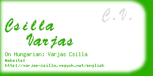 csilla varjas business card